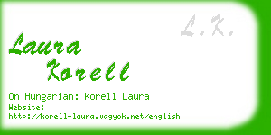 laura korell business card